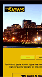 Mobile Screenshot of huntersigns.net